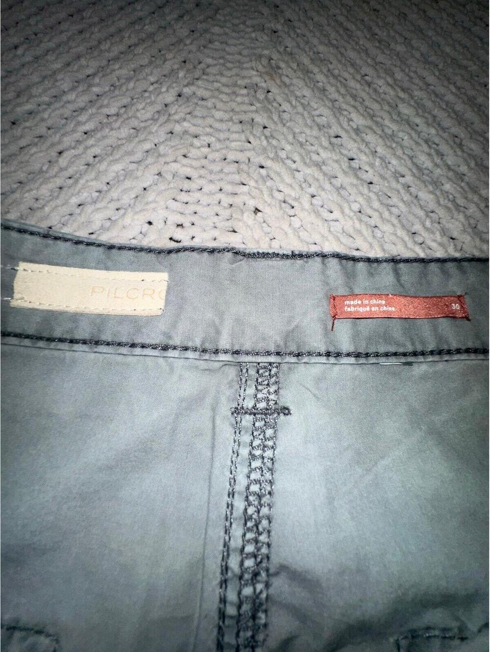 Pilcro Anthropologie Gray Cargo Lightweight Utility Pants Cargo Women’s 30 - Picture 4 of 6